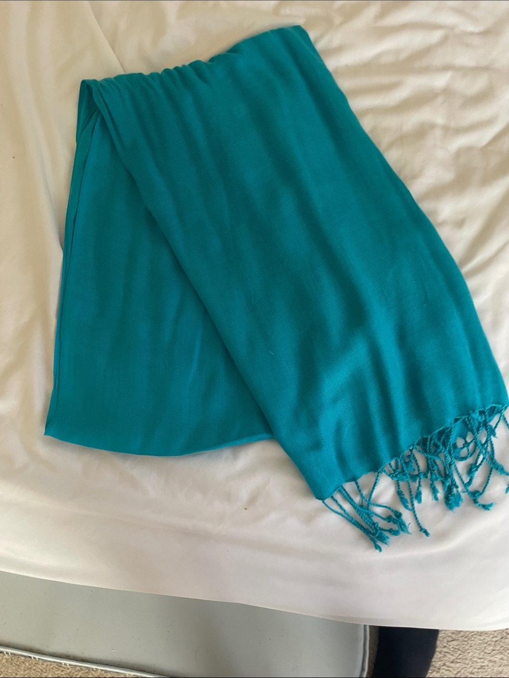 Turquoise Fringe Scarf - Women's Accessory